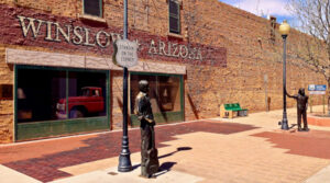 Standing on the Corner in Winslow