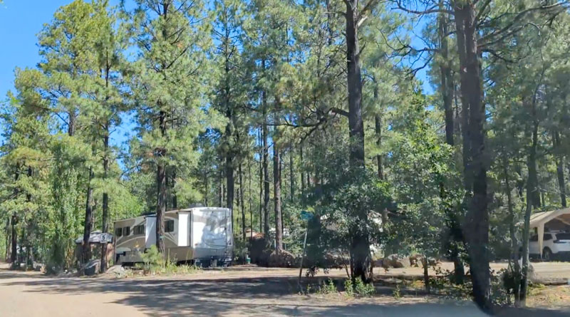 Hon-Dah RV Park in the White Mountains